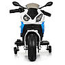 Дитячий електро двоколісний мотоцикл на акумуляторі BMW M 4103 для дітей 3-8 років біло-синій, фото 5