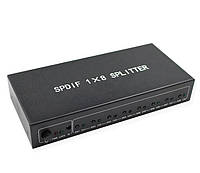 SPDIF/Toslink цифровой оптический аудио сплиттер 1x8