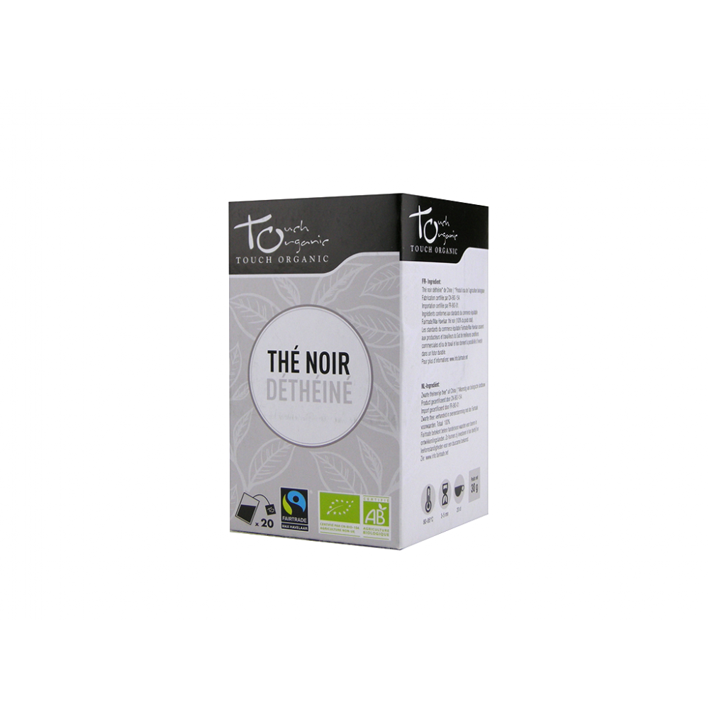Чай чорний без кофеїну ферментований у пакетиках Touch Organic,30 г (24*1,5 м)