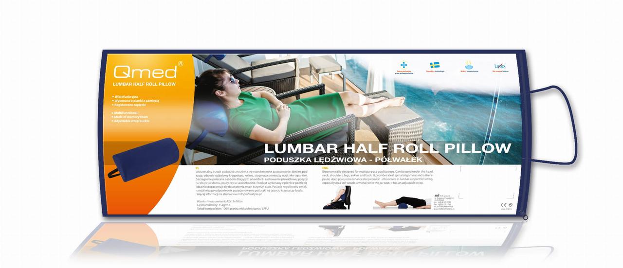 Подушка напіввалик Qmed Half Roll Pillow, фото 1