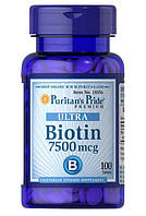 Біотин Puritan's Pride Ultra Biotin 7500 mcg 100 таб