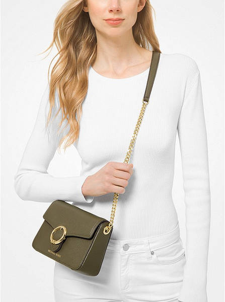 Michael Kors Wanda Small Pebbled Leather Crossbody Bag Army 35T0GW5C1L TEHNO BIT