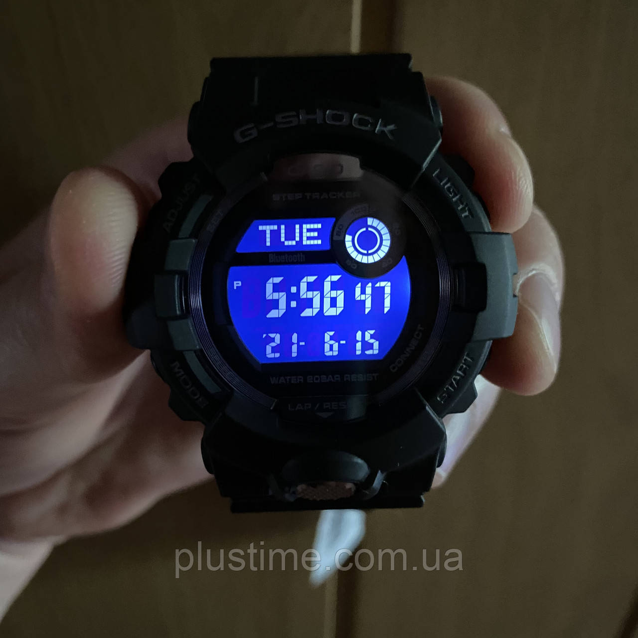 Часы CASIO G-Shock GBD-800-1BER наручные спортивные водостойкие с секундомером, подсветкой и шагомером - фото 7 - id-p1429796315