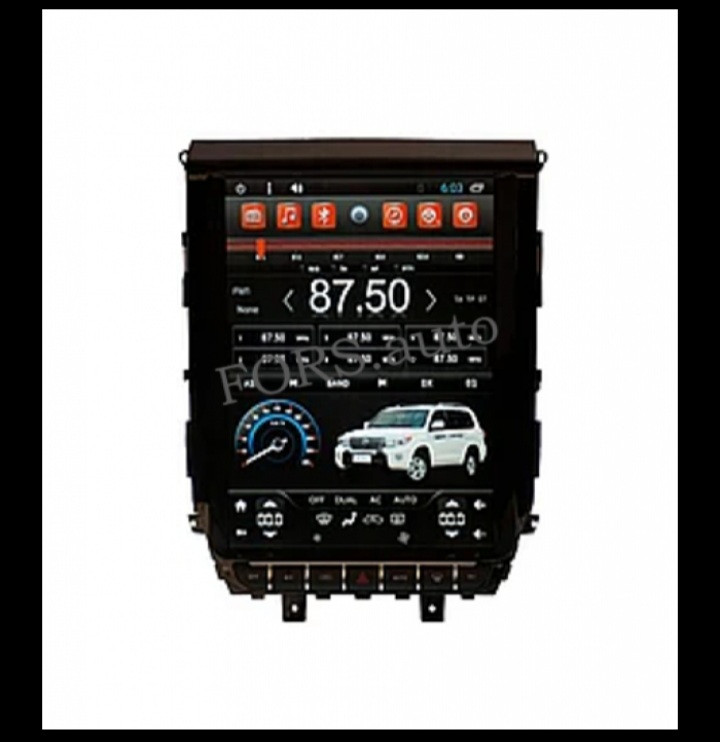 Штатна магнітола FORS.auto TESLA (12.1) для Toyota Land Cruiser 2016 -2018
