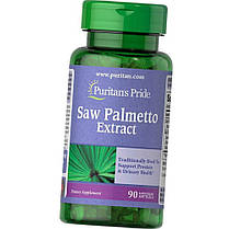 Со Пальметто Puritan's Pride Saw Palmetto Екстракт 90 капс Екстракт карликової пальми, фото 2