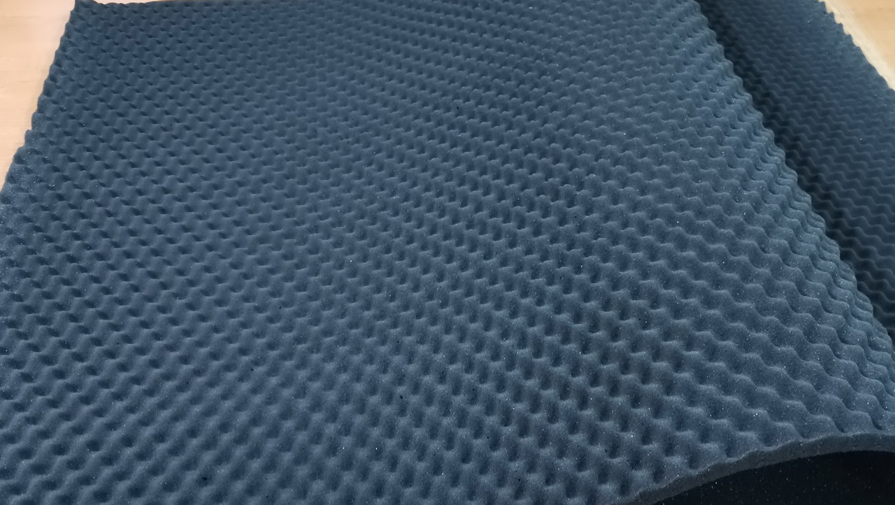 Поролон ячеристий лист 1,2х1м товщина 30 мм темно-сірий, фото 1