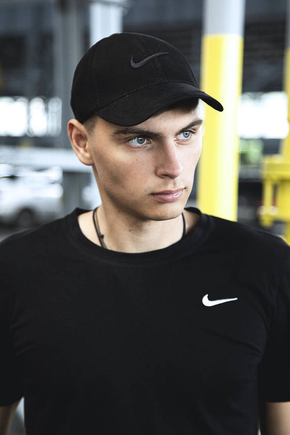 Кепка Nike чоловіча | жіноча найк чорна чорне лого, фото 2