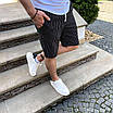 Шорти чоловічі брючні стильні чорні в смужку Туреччина Розміри: S, M, L, XL, фото 3