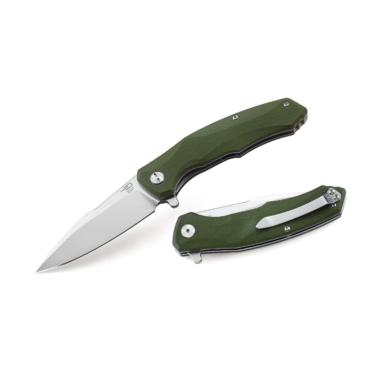 Bestech Knife Ніж складаний WARWOLF Army green BG04B