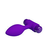 Анальний корок Pretty Love Vibra Butt Plug Purple, фото 4