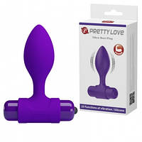Анальний корок Pretty Love Vibra Butt Plug Purple