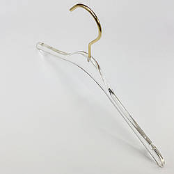 Довжина 44 см. Вішаки для одягу прозорі акрилові LUX