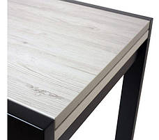 Кухонний стіл слайдер Крос 800 Evrodim, колір венге /Дуб шамоні світлий, фото 3