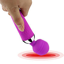 Вібромасажер для клітора жіночий Вібратор Love Масажер кліторальний USB Фіолетовий, фото 3
