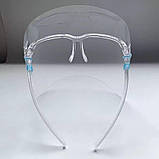 Захисний прозорий екран щиток з окулярами Face Shield glasses для обличчя, фото 6