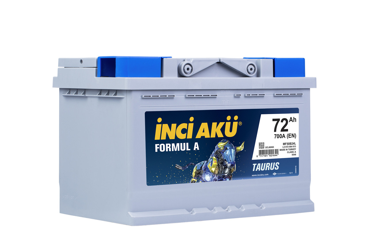 Акумулятор Inci Aku Formula 72Ah/700A L+ Автомобільний (Інджі Акю) LB3 072 070 113 АКБ Туреччина НДС, фото 1