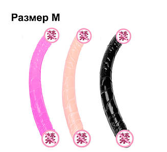 Подвійний фаллоімітатор Double розмір M двосторонній фалос вагінальний анальний
