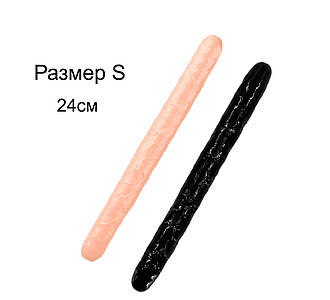 Подвійний фаллоімітатор розмір S двосторонній фалос вагінальний анальний