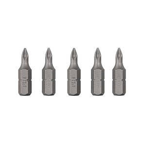 Комплект викруткових насадок PH1 1/4"*25 мм, ACR, S2, пак. 5шт., STORM INTERTOOL VT-0206, фото 2