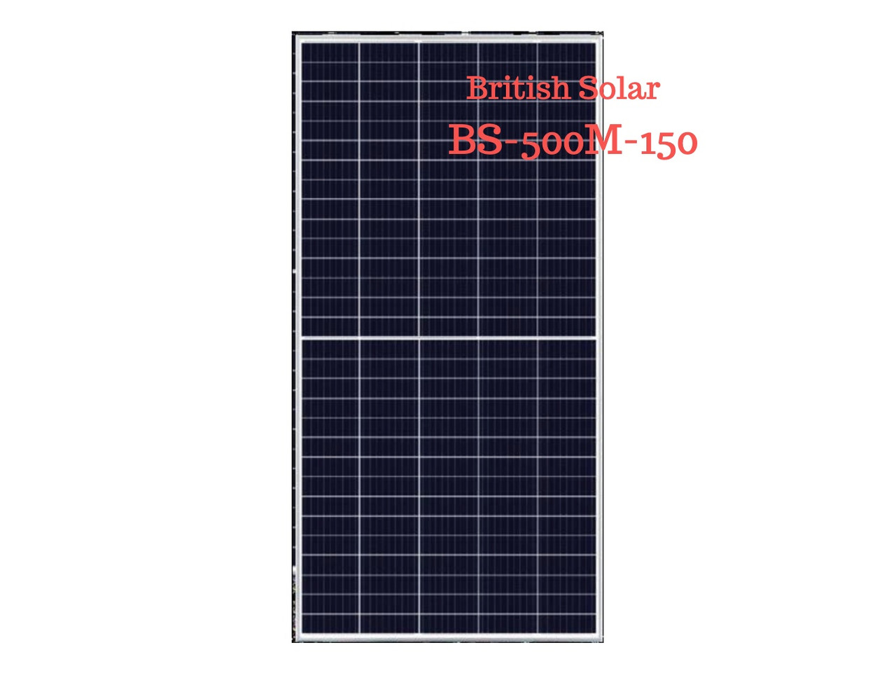 Сонячна батарея BS-500M-150 British Solar 500 Вт 24 В Монокристаллическая