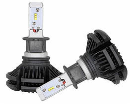 X3 Лампа світлодіодна цоколь H3 (к-кт 2 шт) 12/24V, 50W, 4000Lm + вентилятор (авиац. алюмін. профілю.)