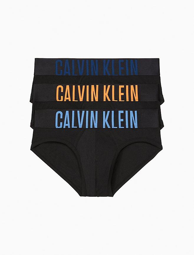 НАБІР 3шт Чоловічі труси CALVIN KLEIN Intense Power Cotton 3-Hip Pack Brief ОРИГІНАЛ (Розмір S) чорні