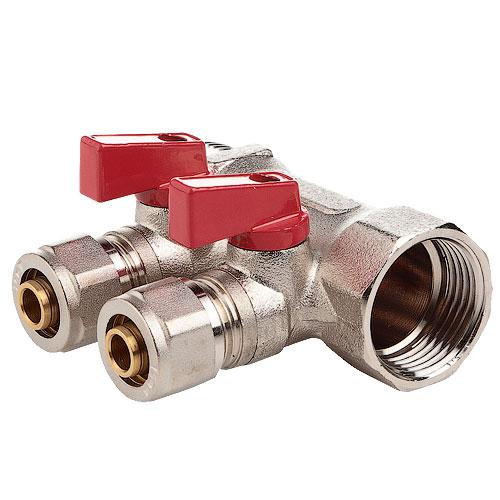 Колектор з шаровими кранами 1" x 16, фото 1