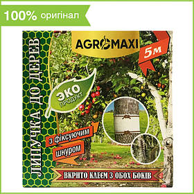 Липка стрічка для дерев з кріпильною мотузкою (5 метрів) від Agromaxi, Україна