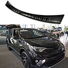 Захисна накладка на задній бампер для Toyota RAV-4 LIFT 2016-2018 /чорн.нерж.сталь/