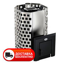 Каменка для лазні Гейзер ПКС-01,02,04 (16,22,30 м³) з виносом кожух із нержавіючої сталі