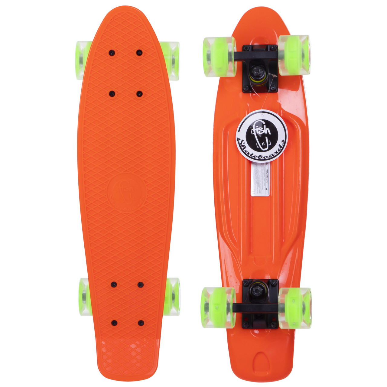 Пенні борд Penny Board круїзер пластиковий зі світними колесами 22" FISH SK-405-3