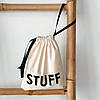 Мішечок бавовняний ORGANIZE 23х18см Stuff (світлий), фото 2
