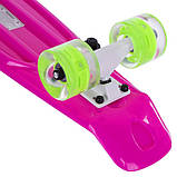 Пенні борд Penny Board круїзер пластиковий зі світними колесами 22" FISH SK-405-5, фото 5