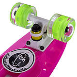 Пенні борд Penny Board круїзер пластиковий зі світними колесами 22" FISH SK-405-5, фото 6