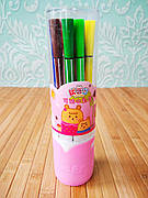 Фломастери 12 кольорів | Фломастери 12 шт в тубусі | Яскраві фломастери |