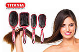 Щітка для волосся кругла червона TITANIA art.1639, фото 5
