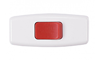 Вимикач для бра білий/крас кн 1207