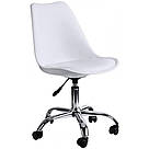 Крісло офісне комп'ютерне Комфортне крісло B-487 Крісла та стільці білі Офісний стілець крісло, фото 2