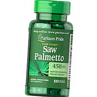 Со Пальметто Puritan's Pride Saw Palmetto 450 mg 100 капсул экстракт карликовой пальмы