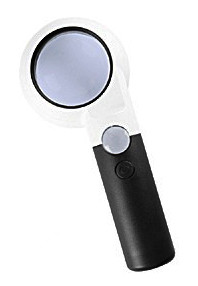 Лупа ручна CH55-8L (7х-55 мм; 20х-21мм) LED-підсвітка