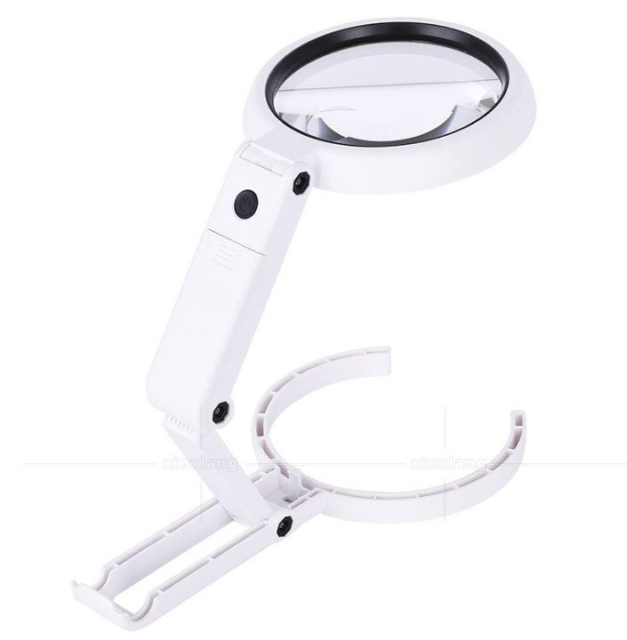 Лупа настільна FS90RC 90 мм, з підсвіткою, складана