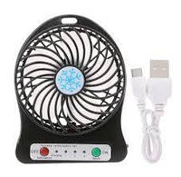 Портативний вентилятор на акумуляторі Portable Mini Fan акумуляторний міні вентилятор 18650 USB