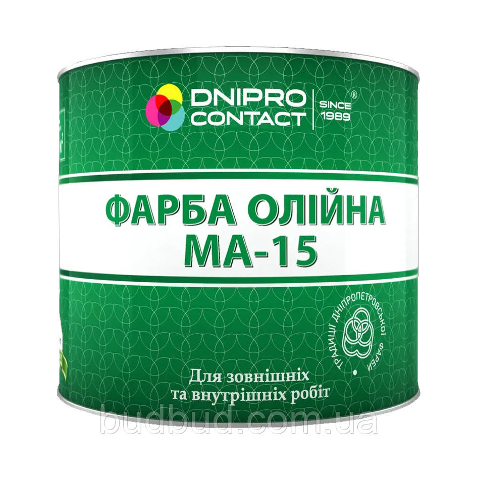 Фарба масляна МА-15 Dnipro-Contact 1 л, Білий