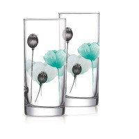 Набір склянок високих Luminarc Angelique Turquoise 270 мл-6шт Колір прозорий з малюнком 6106q