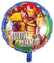 Фольгована кулька коло "Залізна людина" Iron man 18" Китай