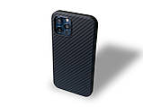Протиударний карбоновий чохол для Apple iPhone 12 | 12 Pro Karbon case, фото 7