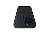 Протиударний карбоновий чохол для Apple iPhone 12 | 12 Pro Karbon case, фото 3