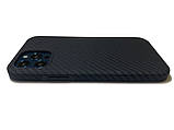 Протиударний карбоновий чохол для Apple iPhone 12 | 12 Pro Karbon case, фото 4