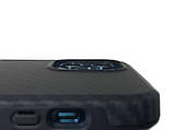 Протиударний карбоновий чохол для Apple iPhone 12 | 12 Pro Karbon case, фото 5