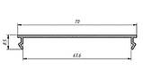 LED Профіль Алюмінієвий ЛС-70 73,4x47м + розсіювач, фото 3